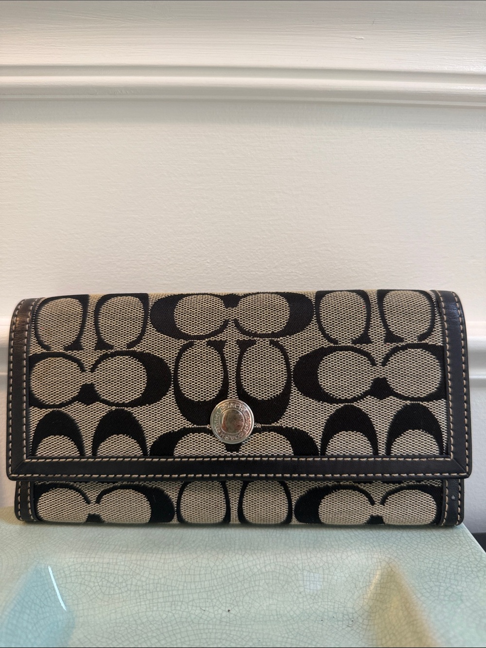Coach Y2K Signature Canvas Continental Wallet